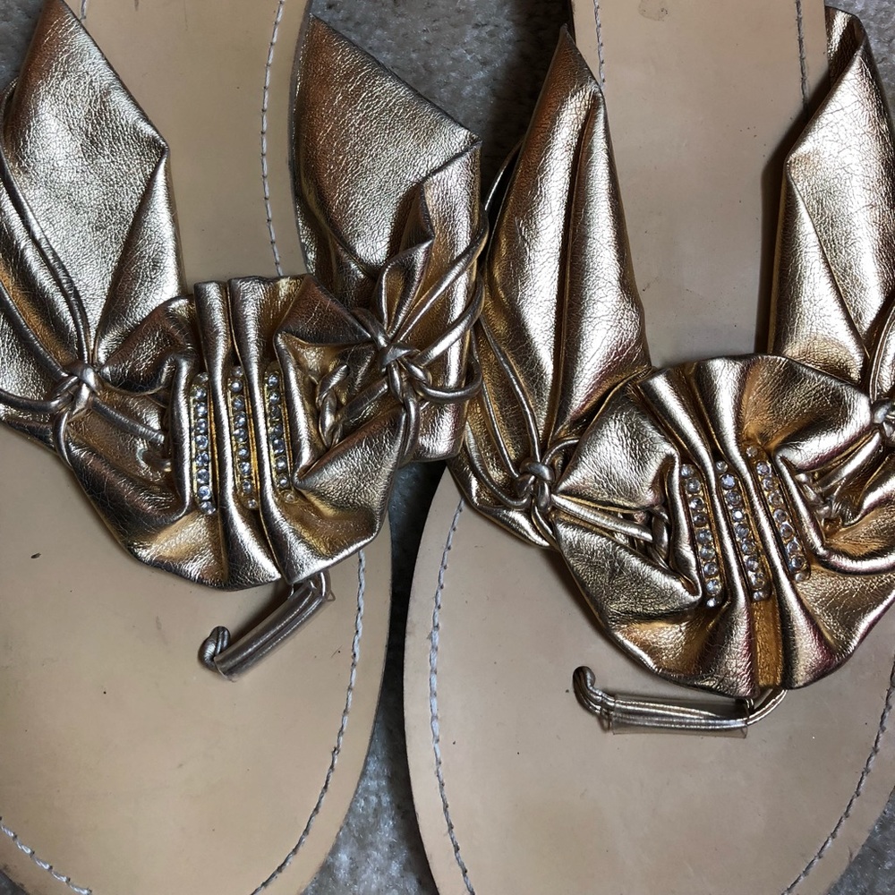 Gold sandals